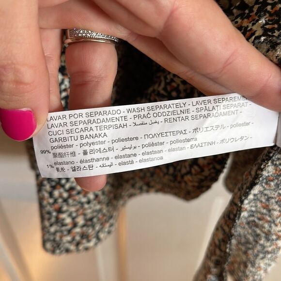 Zara Long Sleeve Print Dress - Picture 6 of 6